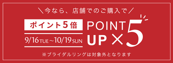 ポイント5倍キャンペーン