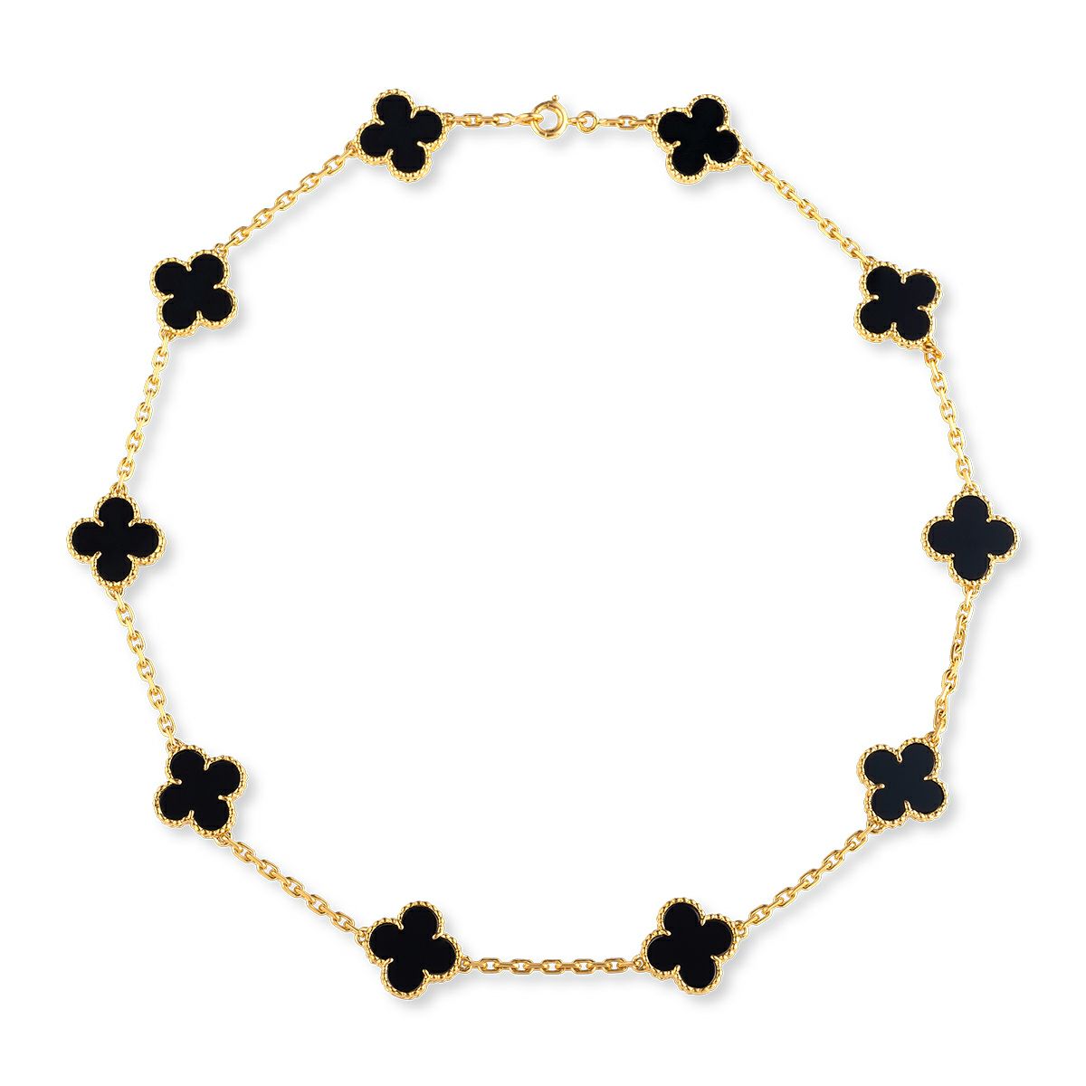 ヴァンクリーフ＆アーペル ヴィンテージアルハンブラ オニキス 10pcs