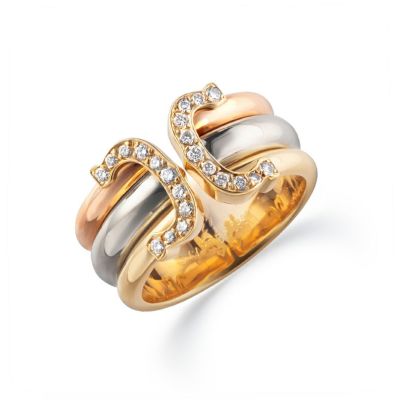 Cartier 2Cリング サイズ50 CARTIER カルティエ C2リング SM #50 リング・指輪 K18ピンク
