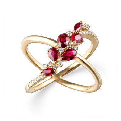 【lala1128様】ルビー　ダイヤモンド　リング　0.27ct0.13ctPT lala1128様】ルビー ダイヤモンド リング 0.27ct0.13ctPT
