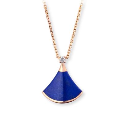 BVLGARI ブルガリ 18K、ターコイズ＆ダイヤモンド・ネックレス BVLGARI ブルガリ 18K、ターコイズ＆ダイヤモンド・ネックレス