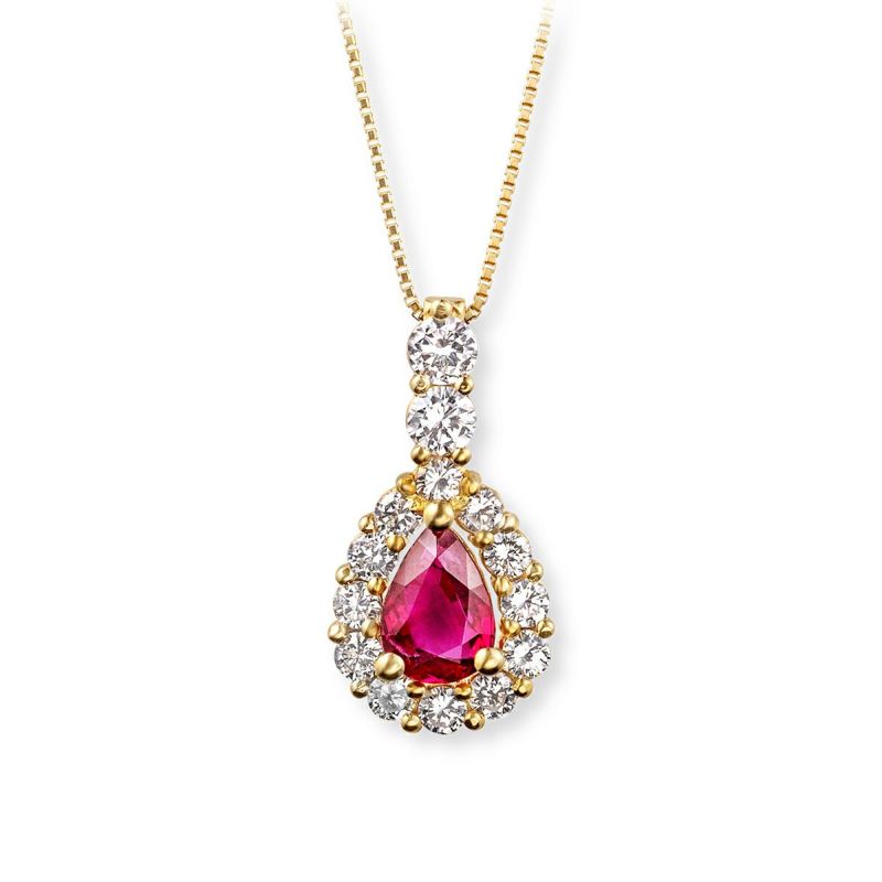 K18 タイ産 ルビー ネックレス GIA付 | アラジン ONLINE SHOP