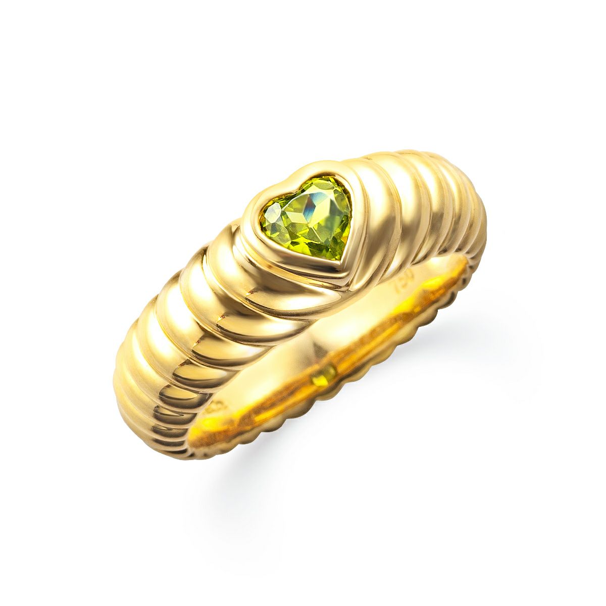 ティファニー リブドフレンドシップ ペリドット リング | アラジン