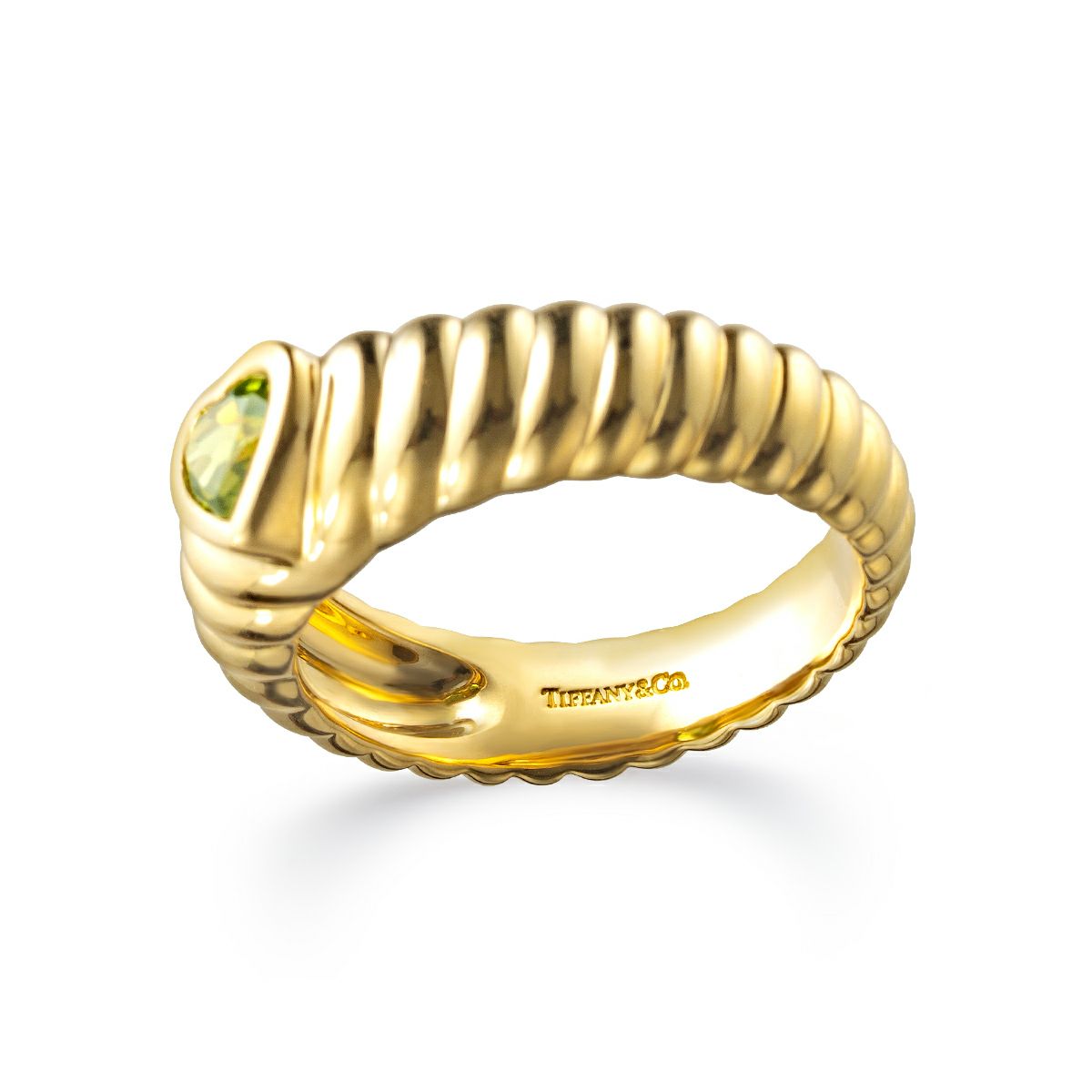 ティファニー リブドフレンドシップ ペリドット リング | アラジン