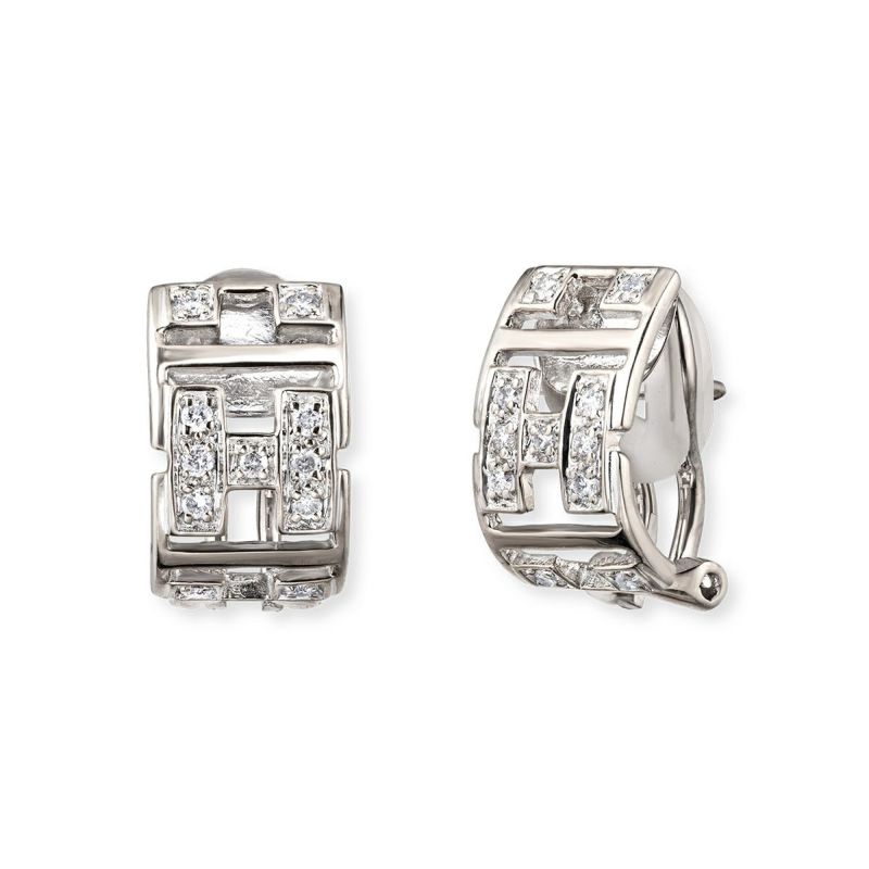 K18WG ダイヤモンド ピアス | アラジン ONLINE SHOP