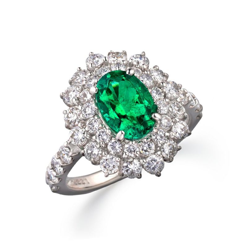 【最終価格】今年購入の美品❗️保証書付✨エメラルド×ダイヤモンドプラチナリング Pt エメラルド リング | アラジン ONLINE SHOP