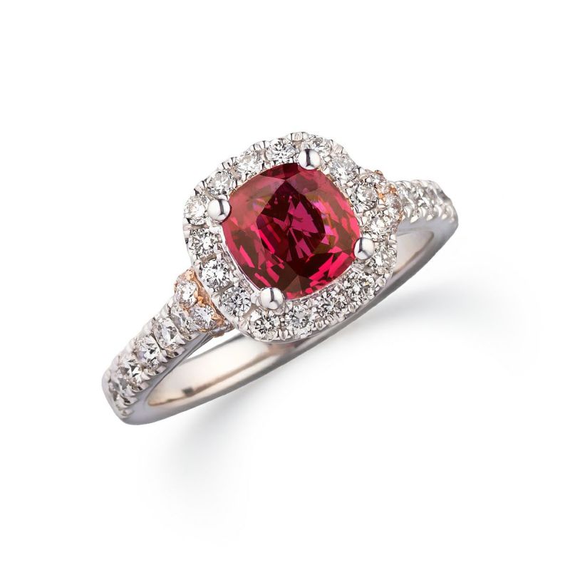 Pt／K18ピンクゴールド ルビー リング | アラジン ONLINE SHOP